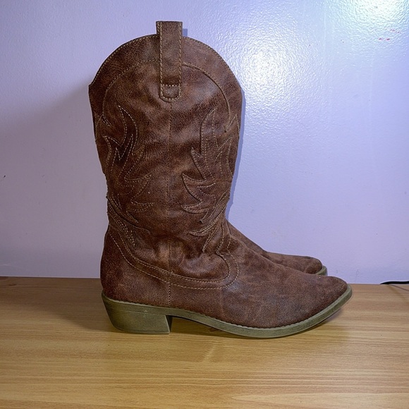 Mens pointed toe cowboy boots - Picture 3 of 4